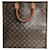 Louis Vuitton Bolso de mano Louis Vuitton Sac Plat en lona Monogram Castaño  ref.1316097