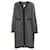 Chanel Braided Trim Coat Dark grey Wool  ref.1316130