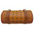 MCM Papillon handbag purse tote bag cognac logo print bag  ref.1316160