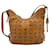 MCM Visetos Hobo Bag Cognac Shoulder Bag Shopper Bag Logo Print  ref.1316190