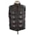 Schott Sleeveless leather puffer Black  ref.1316242