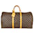 Louis Vuitton Canvas Monogram Keepall 55 Brown Leather  ref.1316304