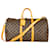 Louis Vuitton Canvas Monogram Keepall Bandouliere 50 Brown Leather  ref.1316307