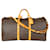 Louis Vuitton Canvas Monogram Keepall Bandouliere 60 Brown Leather  ref.1316312