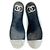 Sneakers slip on Chanel in pelle nera e bianca Nero Bianco - vista 3