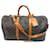 Louis Vuitton Keepall 50 Schultertasche Monogramm - VI0970 Braun Leder  ref.1316343