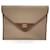 Gianfranco Ferré Bolsa clutch envelope de lona bege vintage  ref.1316352
