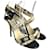 Jimmy Choo Sandals Black Beige Leather Patent leather  ref.1316386