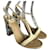 Dolce & Gabbana Sandals Silvery Cream Patent leather  ref.1316389