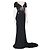 Stella Mc Cartney Stella McCartney Black Intricate Lace Detailed Puddle Train Gown Dress - view 2