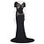 Stella Mc Cartney Stella McCartney Black Intricate Lace Detailed Puddle Train Gown Dress - view 4