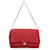Chanel Red Quilted Caviar New Clutch on Chain Leather  ref.1316454