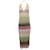 Vestido largo con cuello halter y punto ondulado de algodón multicolor de M Missoni  ref.1316505