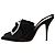 Alexandre Vauthier Lola verzierte Pantoletten aus schwarzem Satin - Ansicht 2