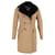 Burberry Shearling-Collar lined-Breasted Coat in Brown Wool  ref.1316516