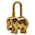 Hermès Gargantilla de cuero con dije de cadena de elefante  ref.1316528