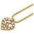 Dior Rhinestone Heart Pendant Necklace Metal  ref.1316531