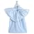 Givenchy hellblaue Bluse mit übertriebener Schleife Polyester  ref.1316586