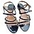 Sandali Laurence Dacade in pelle vernice blu navy