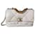 Bolsa Chanel 19 grande branca Branco Pele de cordeiro  ref.1316611