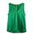 Autre Marque Top de seda sin mangas con escote en V en color verde esmeralda de Styland.  ref.1316639