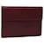 CARTIER Multi Case Wallet Leather Bordeaux Wine Red Auth bs12862  ref.1316660