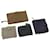 Autre Marque BOTTEGA VENETA INTRECCIATO Wallet Leather 4Set Black Purple brown Auth fm3298  ref.1316711