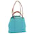 Hermès HERMES Kabak Elan PM Hand Bag Canvas 2way Light Blue Auth 69117 Cloth  ref.1316769