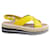 Prada Patent leather sandals Yellow  ref.1316828