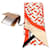 Burberry Bufanda de seda con logo Naranja  ref.1316905