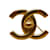 Chanel CC Turnlock-Logo-Brosche Golden  ref.1316919