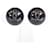 Chanel CC Crystal Stud Earrings Black Plastic  ref.1316922
