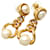 Dior pearl drop earrings Golden  ref.1316931