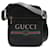 Gucci Bolsa tiracolo com zíper e logotipo de couro Preto Bezerro-como bezerro  ref.1316978