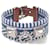 Hermès Rivale Cavale Bracelet Blue Cloth  ref.1316992