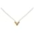 Louis Vuitton Collar Esencial V Dorado  ref.1316997
