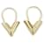 Louis Vuitton Essential V Hoop Earrings Golden  ref.1317000