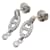 Hermès 18k Gold Diamond Chaine D'Ancre Drop Earrings Silvery  ref.1317070
