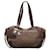 Prada Canapa & Leather Logo Shoulder Bag Brown Pony-style calfskin  ref.1317091