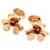 Van Cleef & Arpels 18k Brincos Frivole Rubi em Ouro Rosa Dourado  ref.1317104