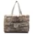 Chanel Fur & Suede Tote Bag Grey  ref.1317129