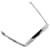 Dior Colar com corrente de barra com logotipo Prata Prata  ref.1317134