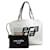 Prada Logo Printed Canvas Tote Bag White Cloth  ref.1317334