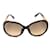Gucci Übergroße getönte Sonnenbrille Schwarz Kunststoff  ref.1317383