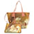 Louis Vuitton x Jeff Koons Masters Collection 'Fragonard' Neverfull MM Pink Leinwand  ref.1317549