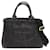 Prada Canapa Logo Denim Handbag Black  ref.1317561