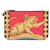 Versace Pochette léopard baroque Rouge  ref.1317566