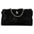Chanel Bolsa de ombro com corrente de pele CC Preto  ref.1317575