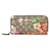 Gucci GG Supreme Florales Portemonnaie mit umlaufendem Reißverschluss Pink  ref.1317595