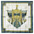 Hermès carré 90 Sciarpa di seta Carrevue Grigio  ref.1317616